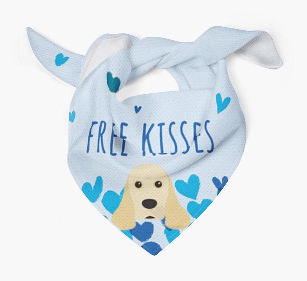 Free Kisses : Personalized {breedFullName} Bandana