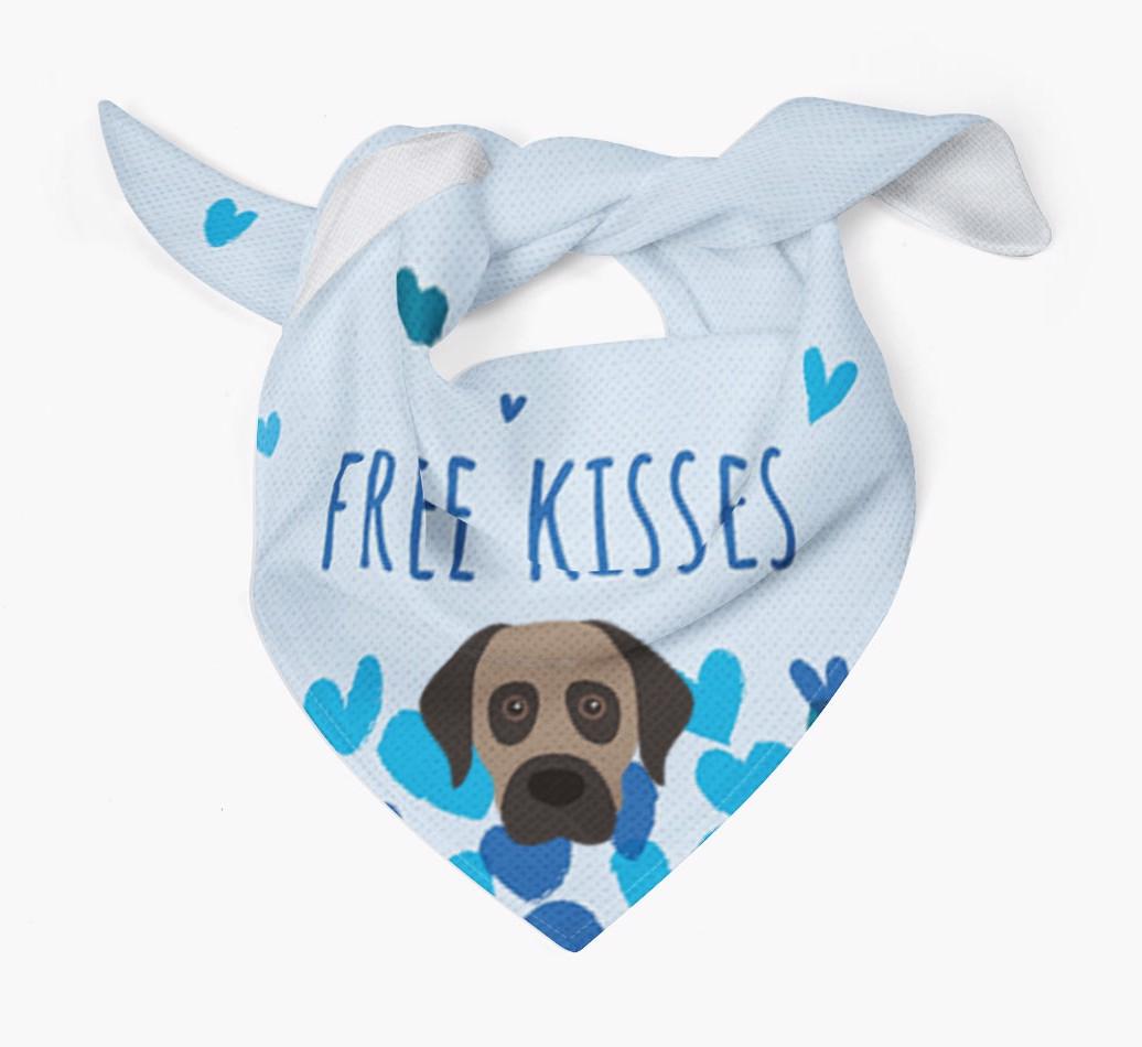 Free Kisses : Personalized {breedFullName} Bandana