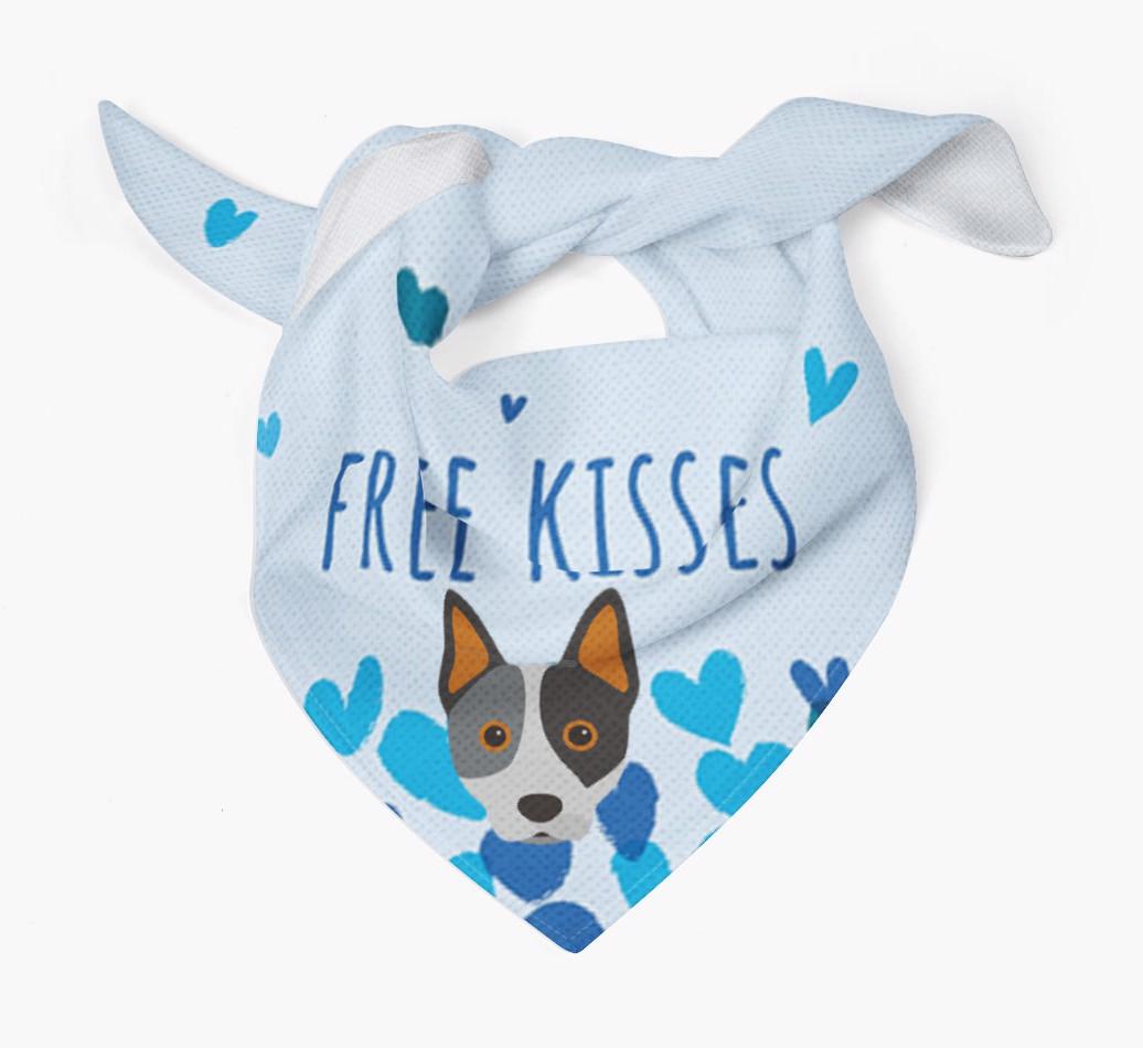 Free Kisses : Personalized {breedFullName} Bandana