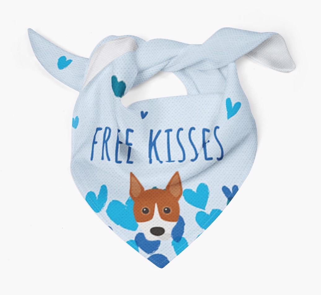 Free Kisses : Personalized {breedFullName} Bandana
