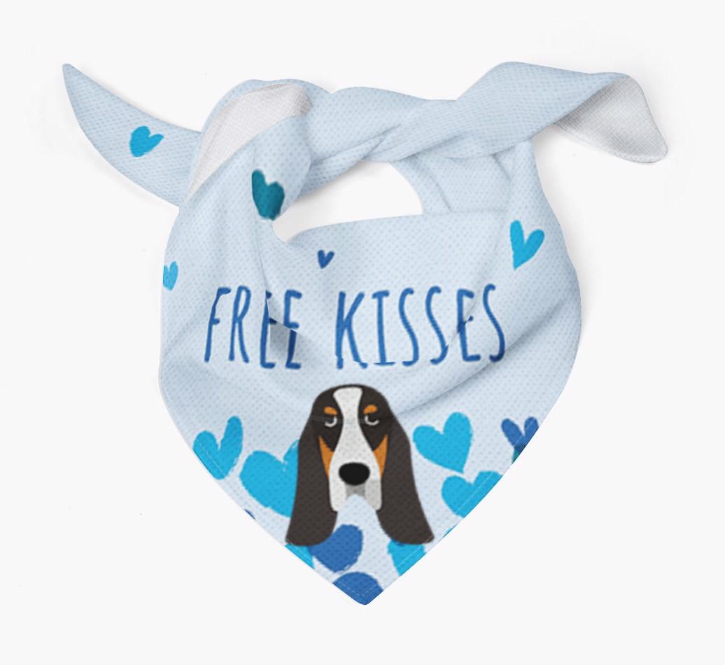 Free Kisses : Personalized {breedFullName} Bandana