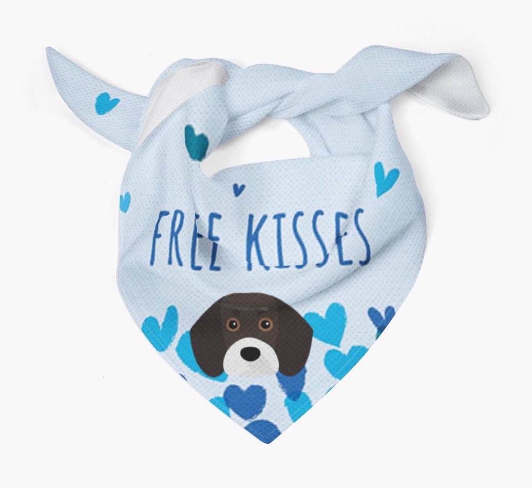 Free Kisses : Personalized {breedFullName} Bandana
