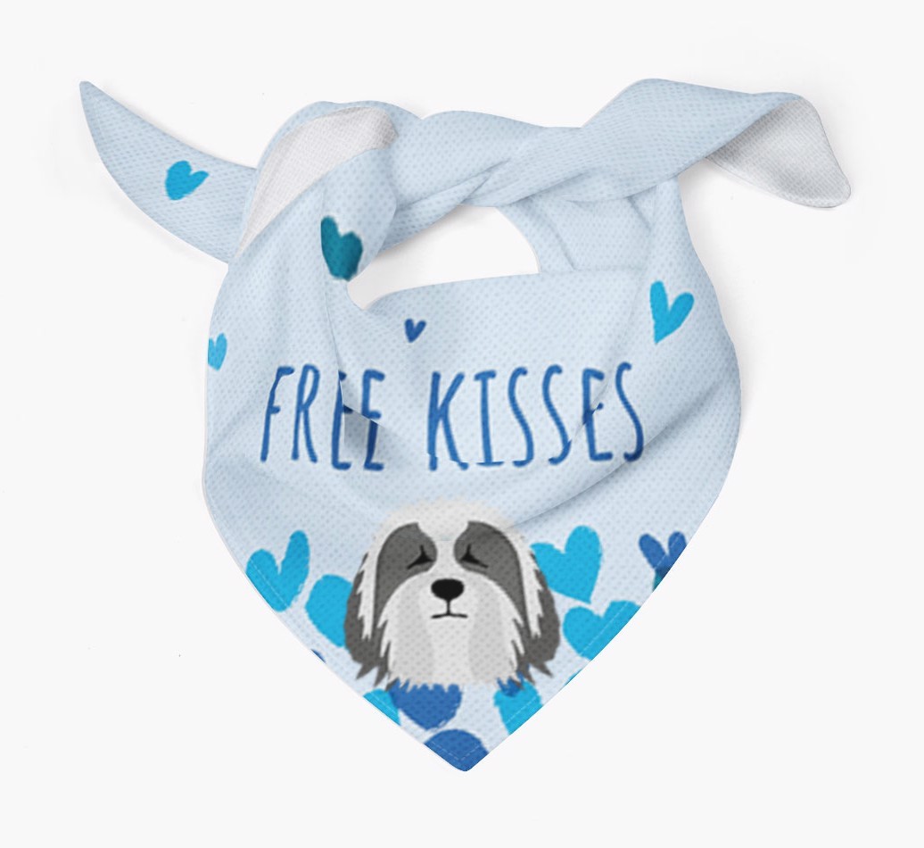 Free Kisses : Personalized {breedFullName} Bandana