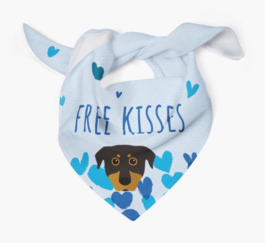 Free Kisses : Personalized {breedFullName} Bandana