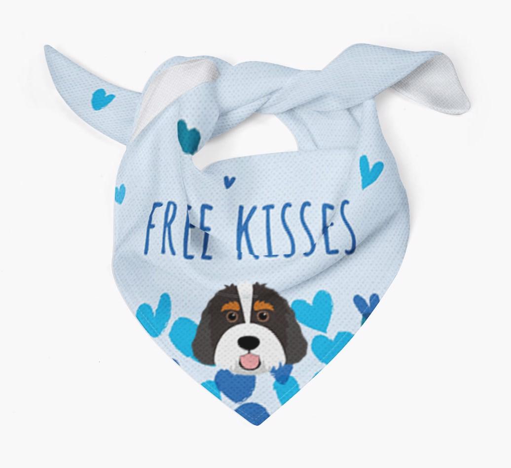 Free Kisses : Personalized {breedFullName} Bandana