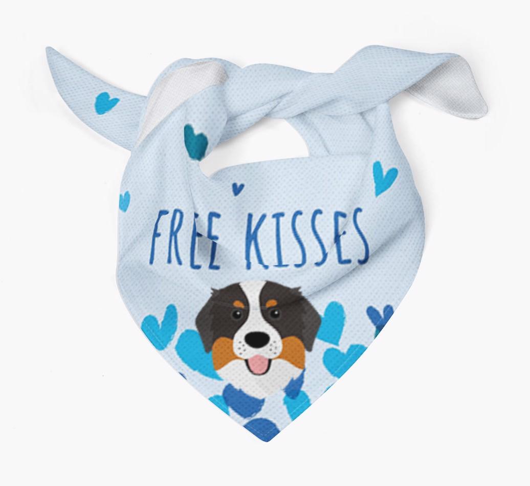 Free Kisses : Personalized {breedFullName} Bandana