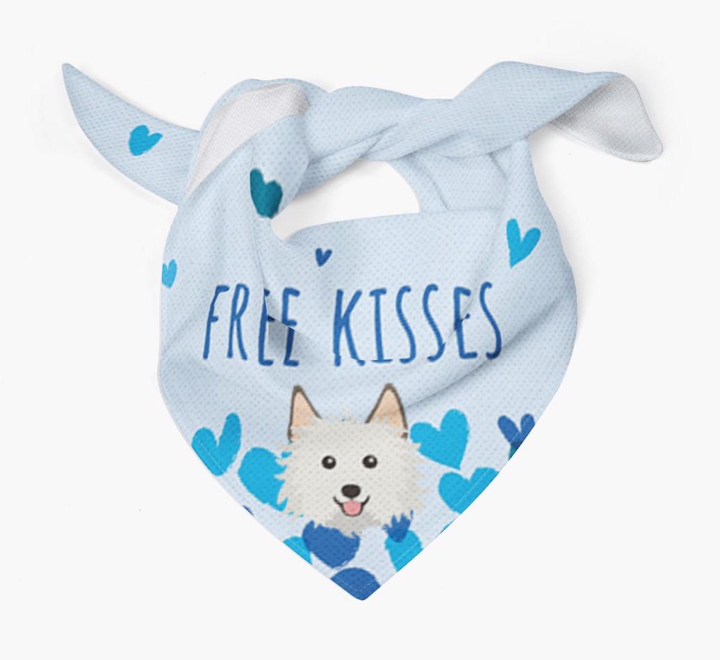 Free Kisses : Personalized {breedFullName} Bandana