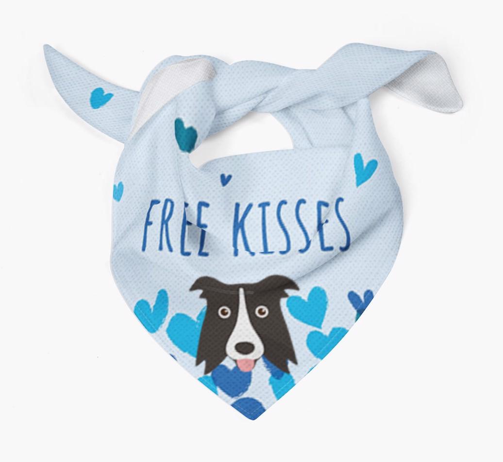 Free Kisses : Personalized {breedFullName} Bandana