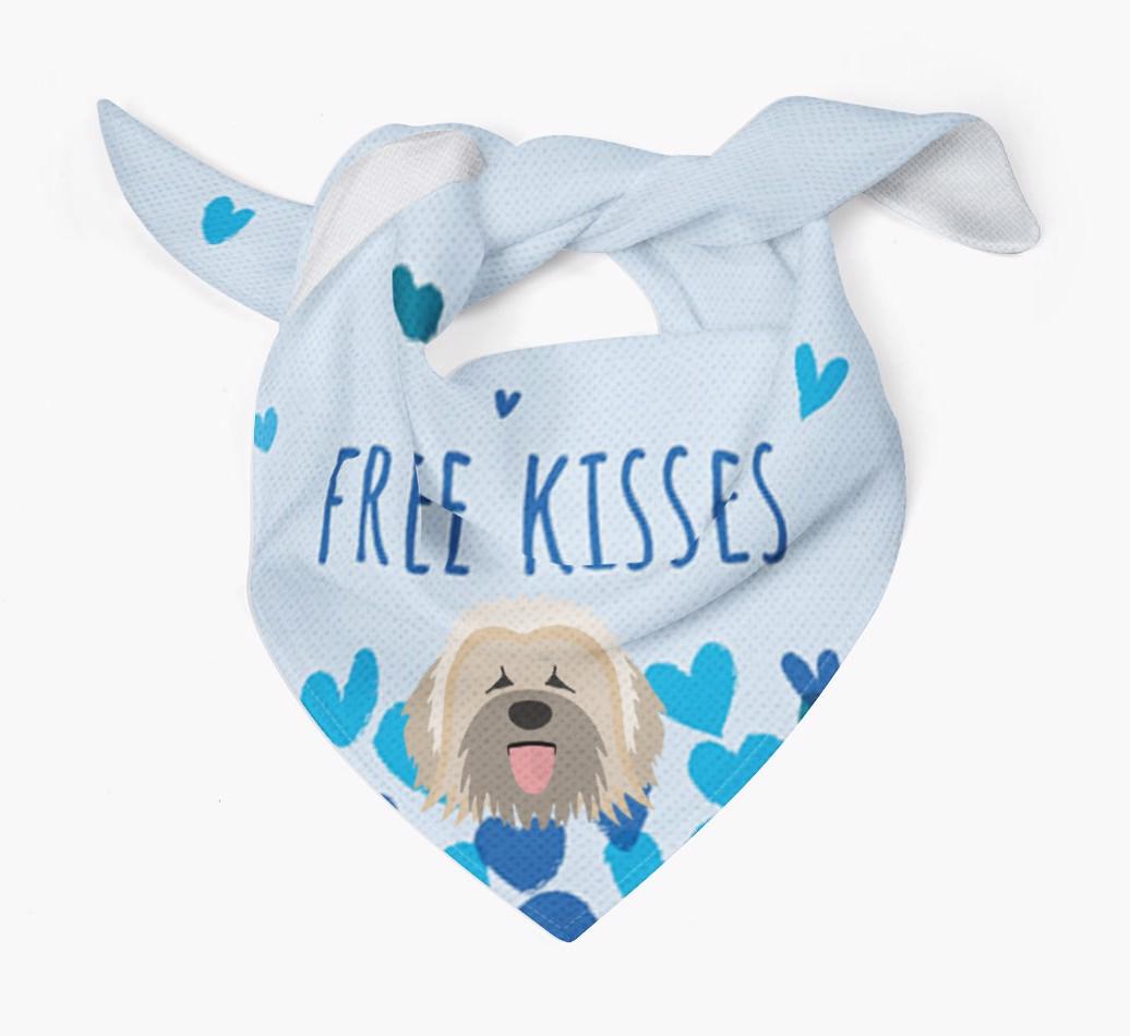 Free Kisses : Personalized {breedFullName} Bandana