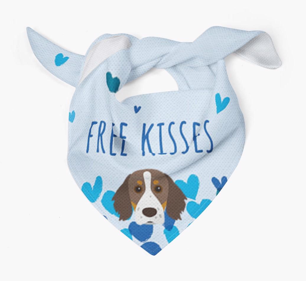 Free Kisses : Personalized {breedFullName} Bandana