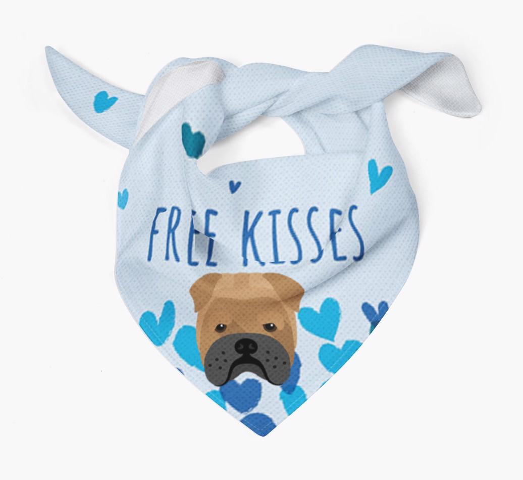 Free Kisses : Personalized {breedFullName} Bandana