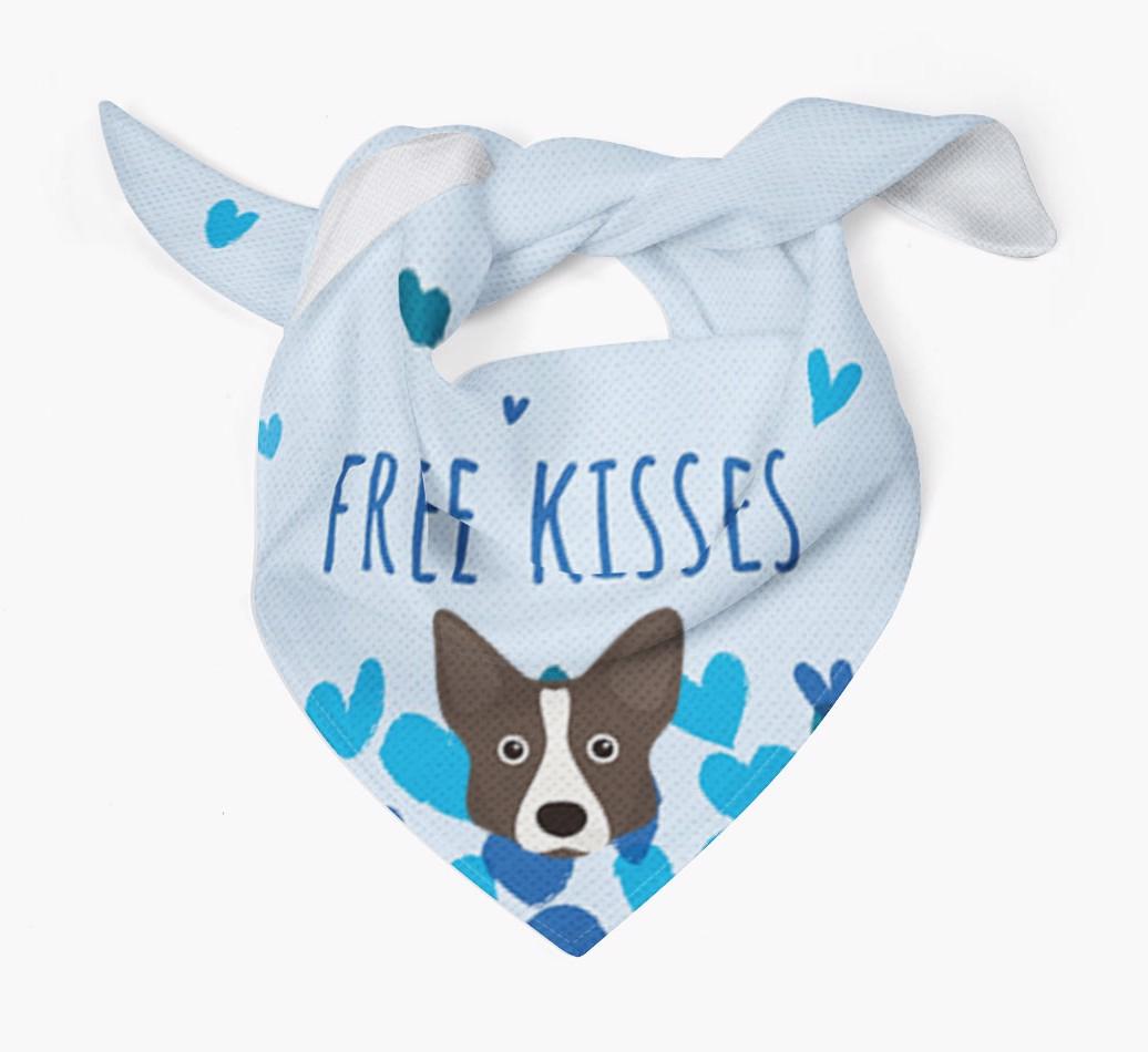 Free Kisses : Personalized {breedFullName} Bandana