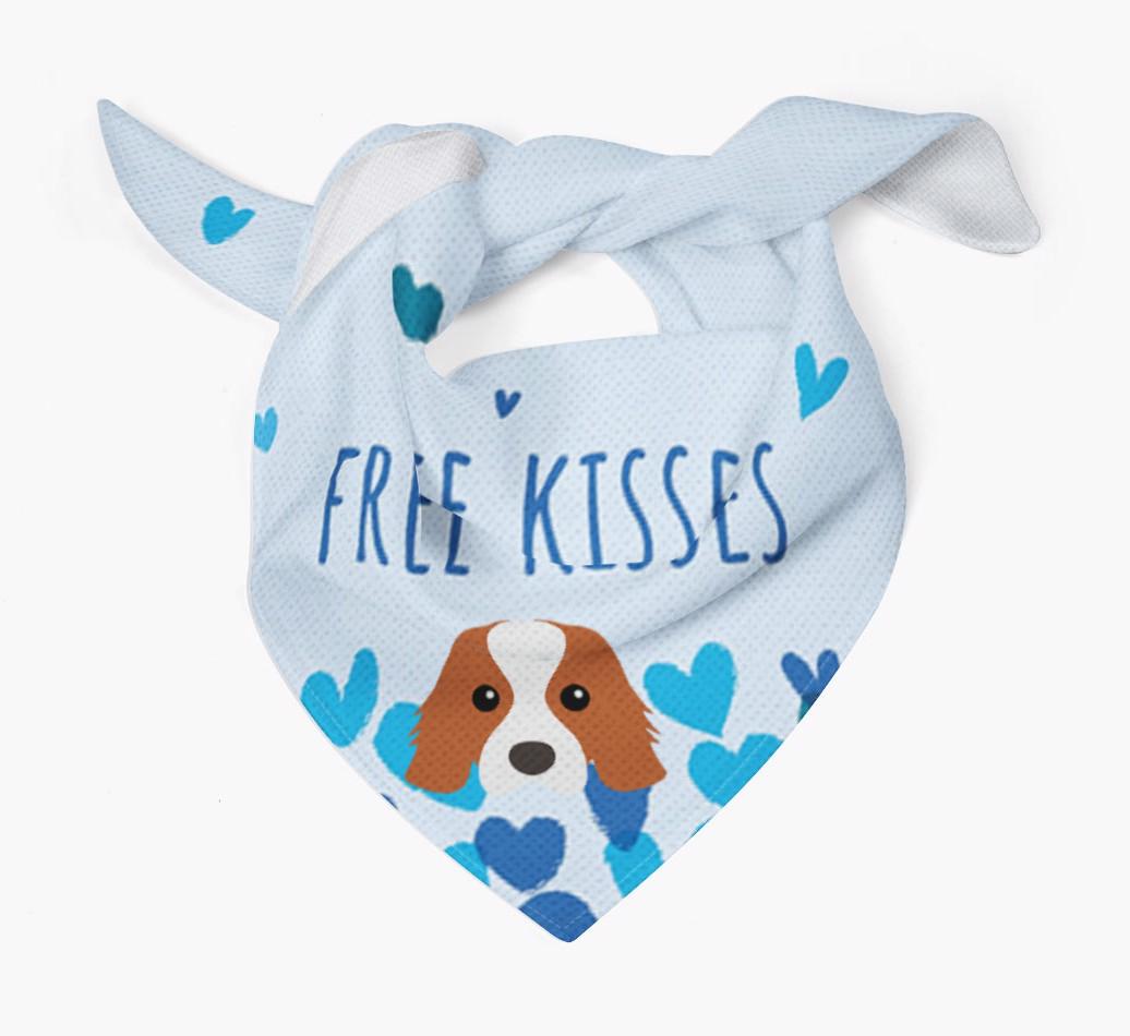Free Kisses : Personalized {breedFullName} Bandana