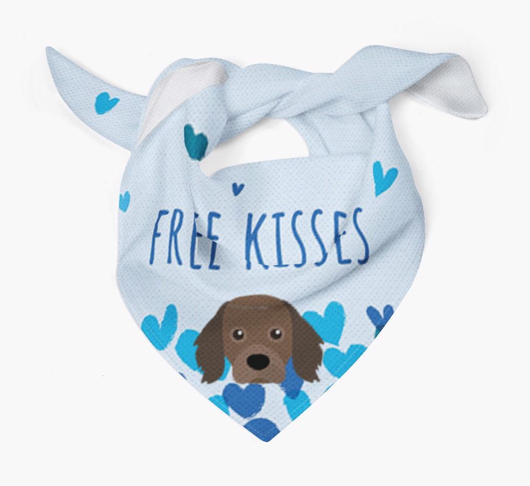 Free Kisses : Personalized {breedFullName} Bandana