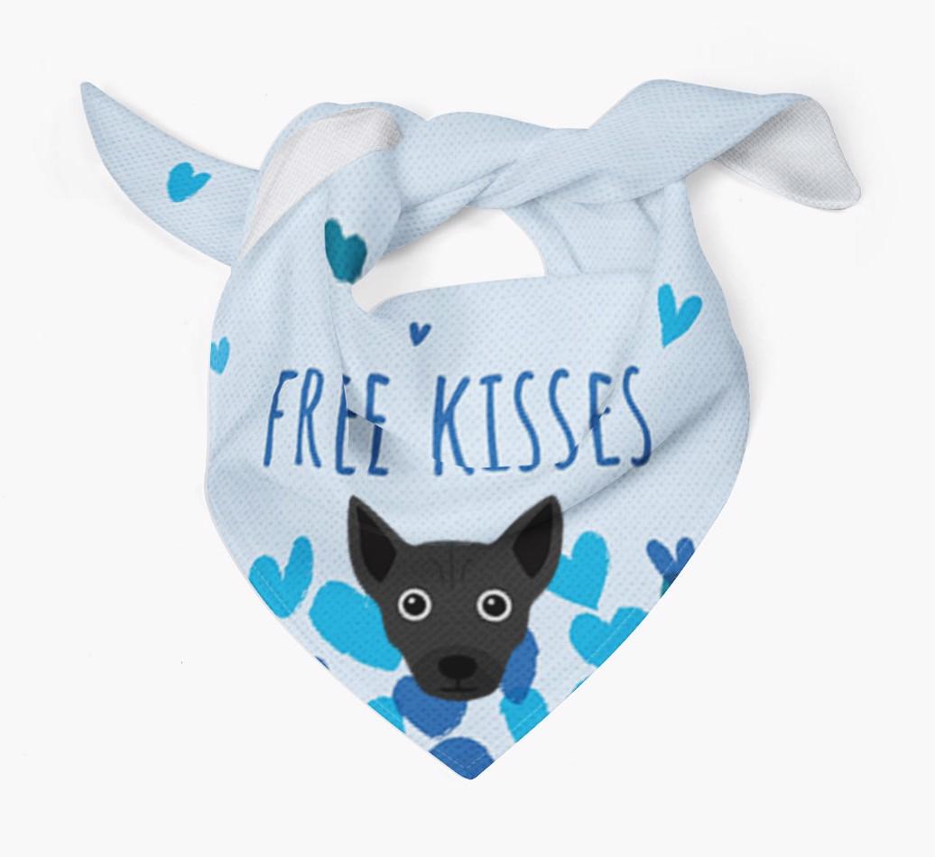 Free Kisses : Personalized {breedFullName} Bandana