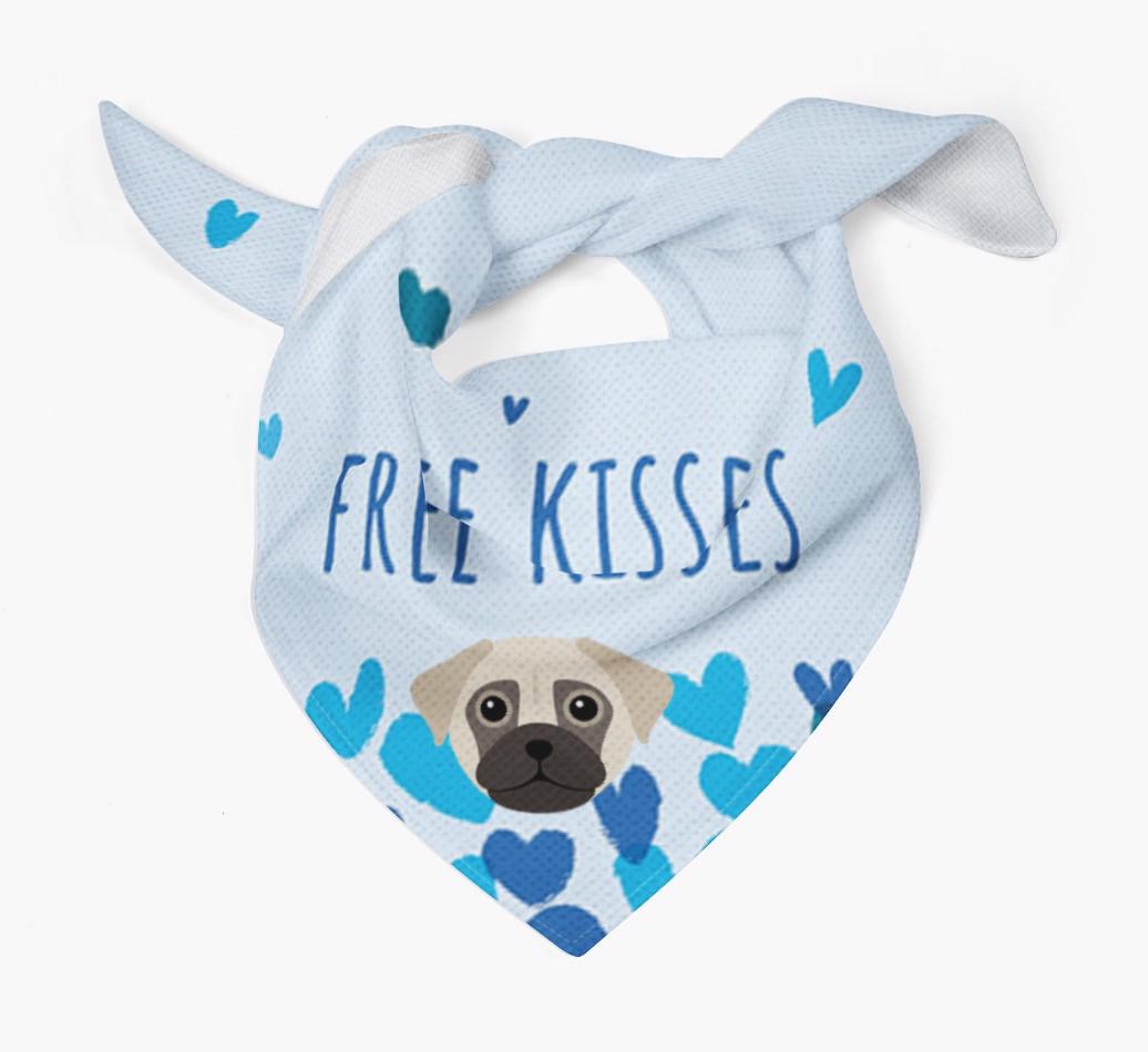 Free Kisses : Personalized {breedFullName} Bandana