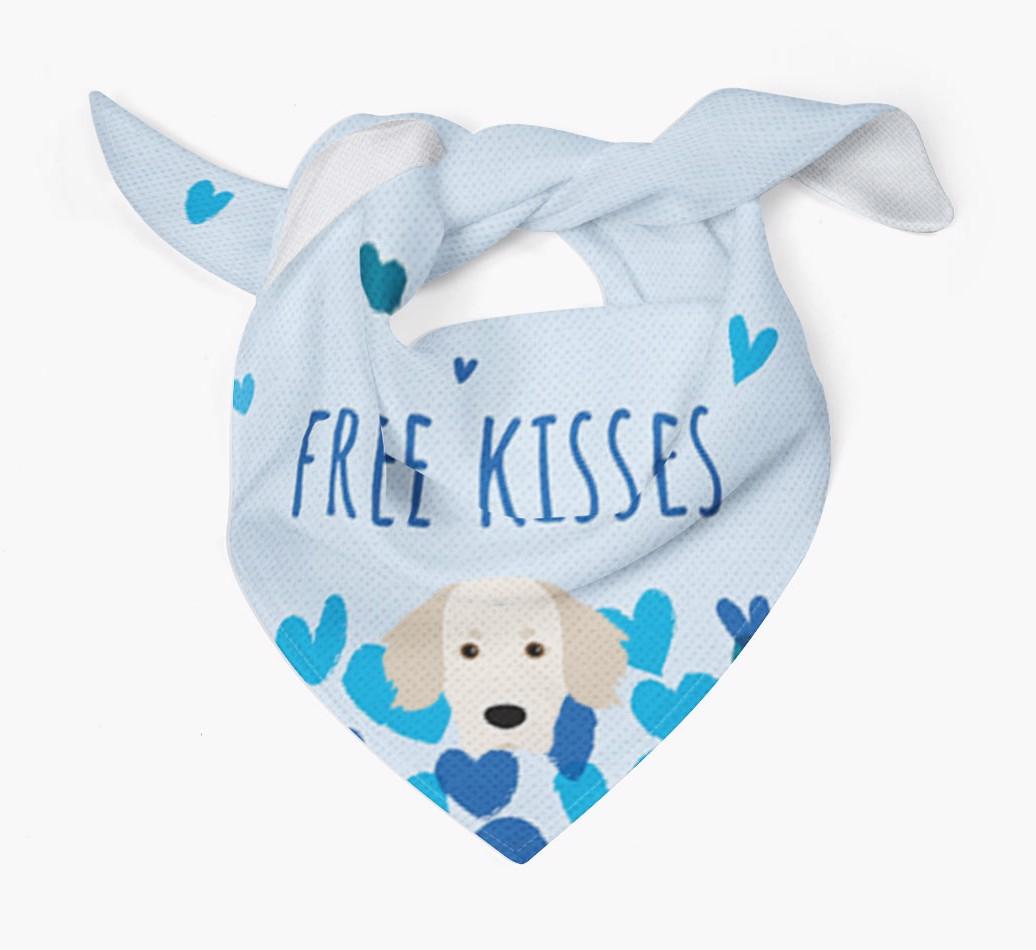 Free Kisses : Personalized {breedFullName} Bandana