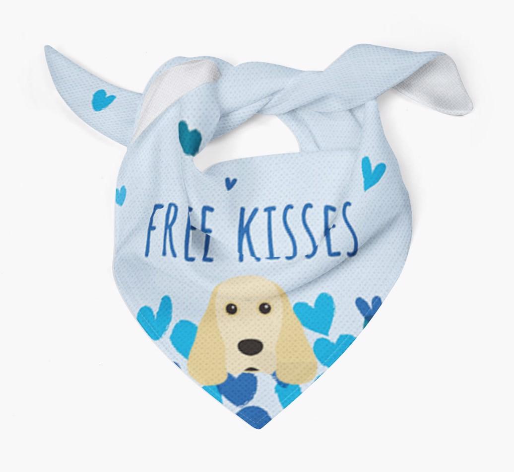 Free Kisses : Personalized {breedFullName} Bandana