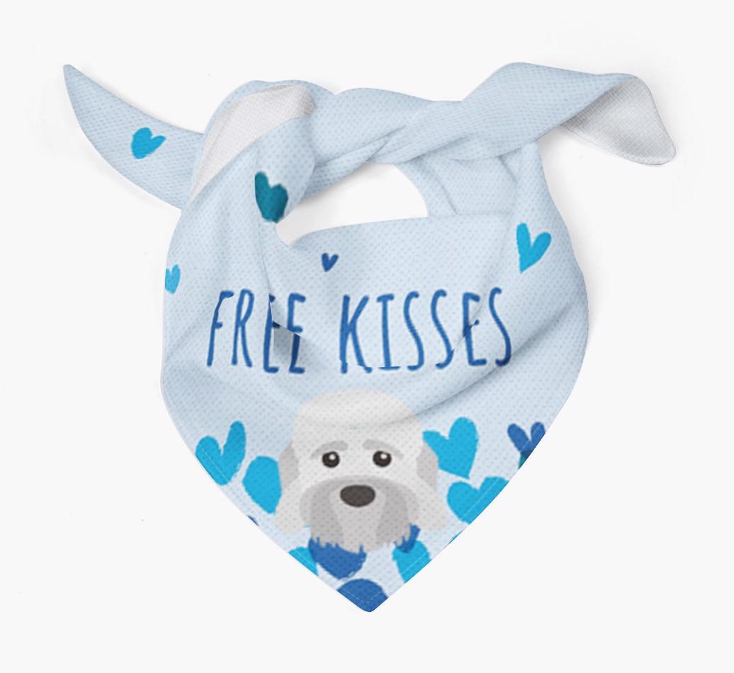 Free Kisses : Personalized {breedFullName} Bandana