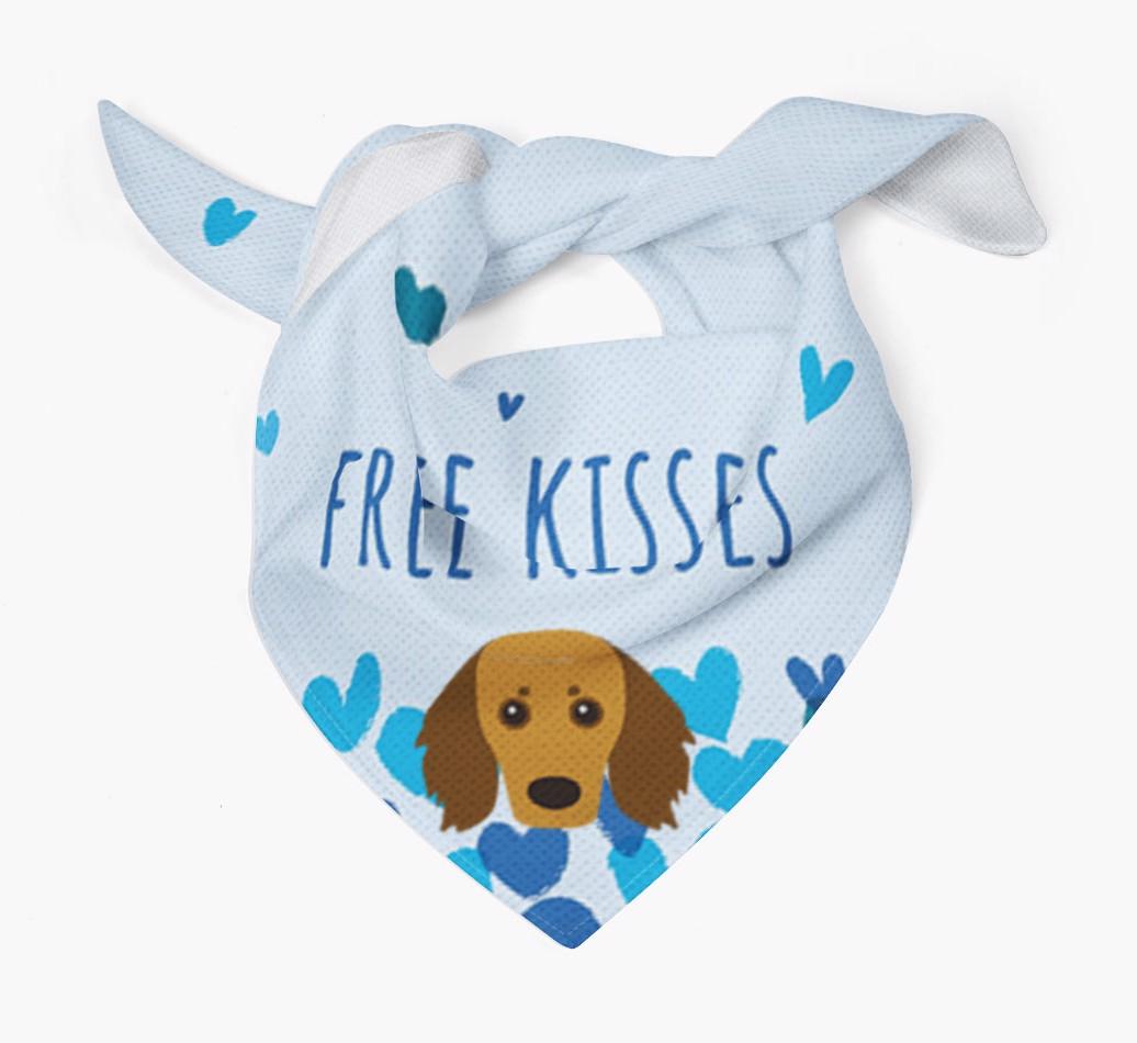 Free Kisses : Personalized {breedFullName} Bandana