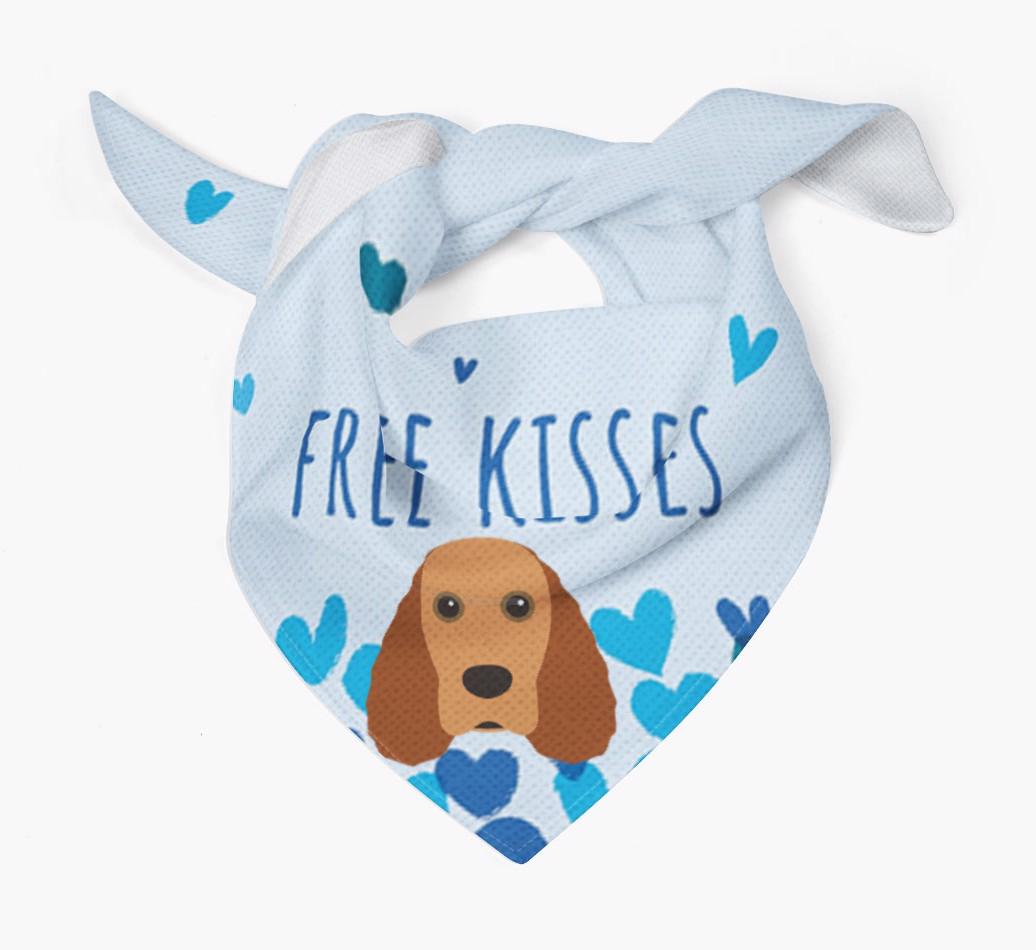 Free Kisses : Personalized {breedFullName} Bandana