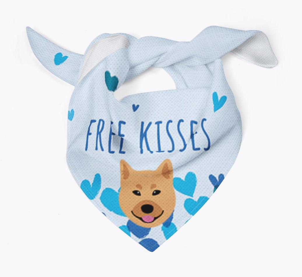 Free Kisses : Personalized {breedFullName} Bandana