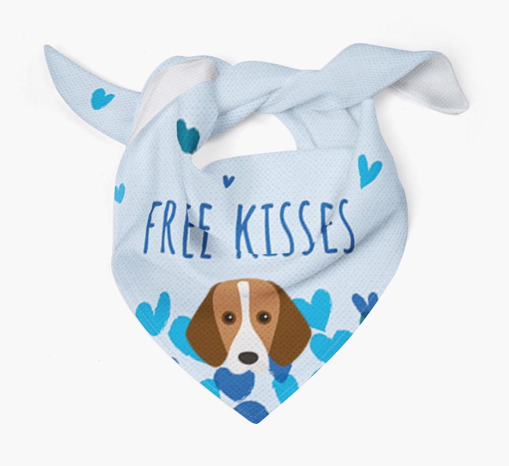 Free Kisses : Personalized {breedFullName} Bandana