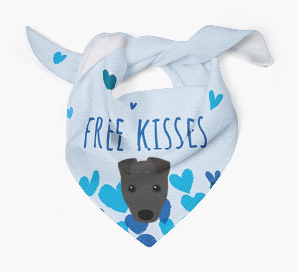 Free Kisses : Personalized {breedFullName} Bandana