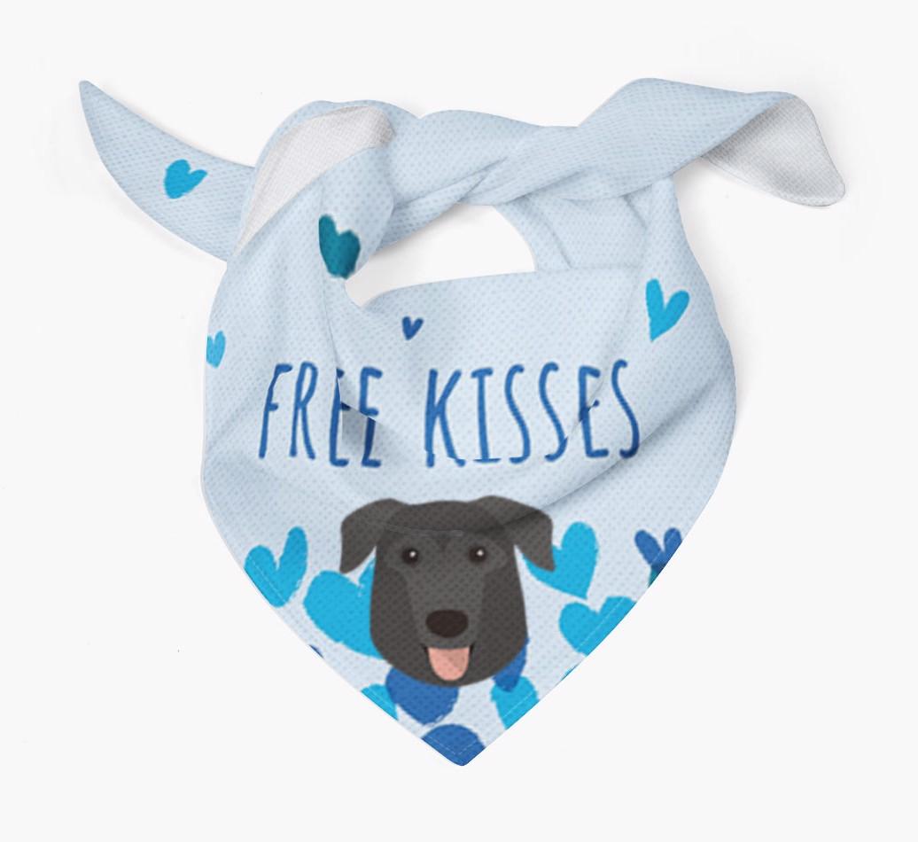 Free Kisses : Personalized {breedFullName} Bandana