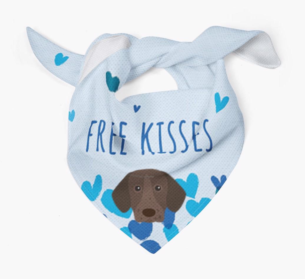 Free Kisses : Personalized {breedFullName} Bandana