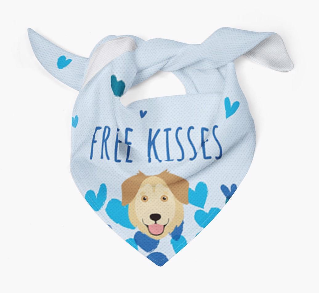 Free Kisses : Personalized {breedFullName} Bandana
