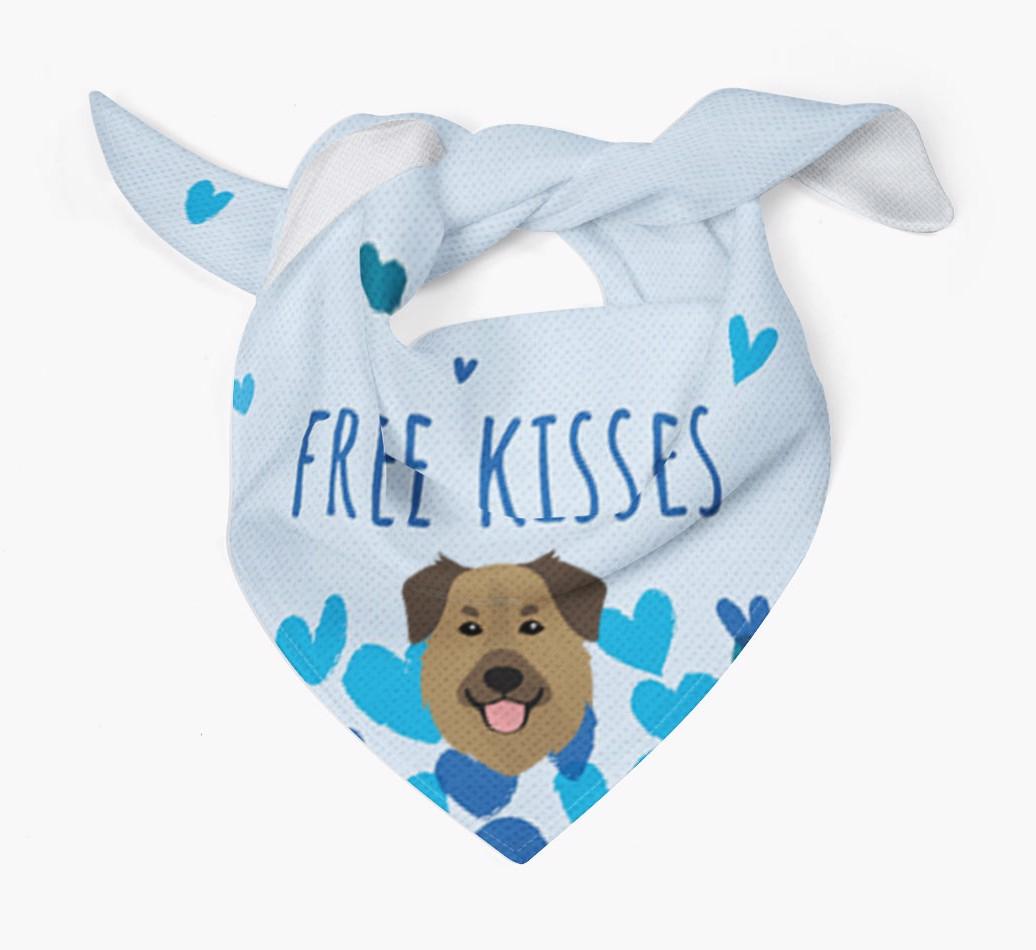 Free Kisses : Personalized {breedFullName} Bandana