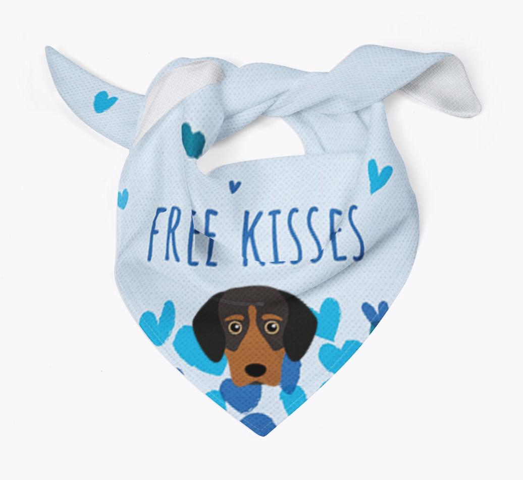 Free Kisses : Personalized {breedFullName} Bandana