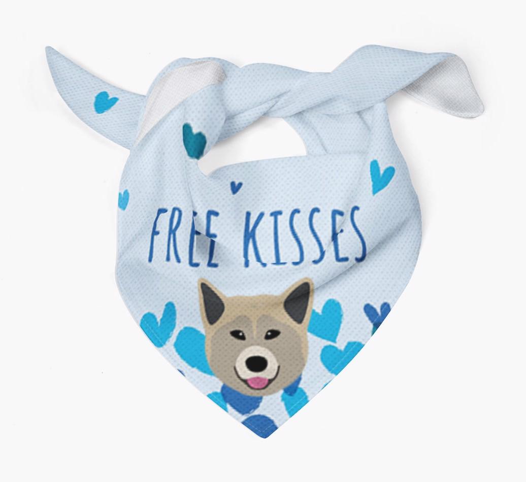 Free Kisses : Personalized {breedFullName} Bandana