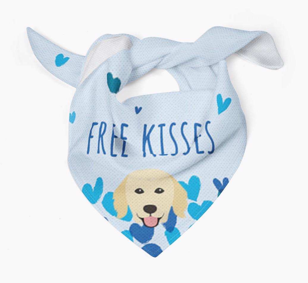 Free Kisses : Personalized {breedFullName} Bandana