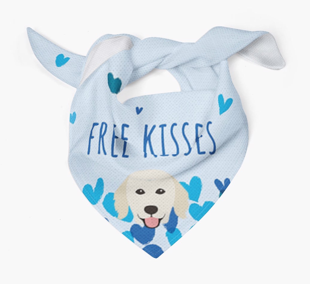 Free Kisses : Personalized {breedFullName} Bandana