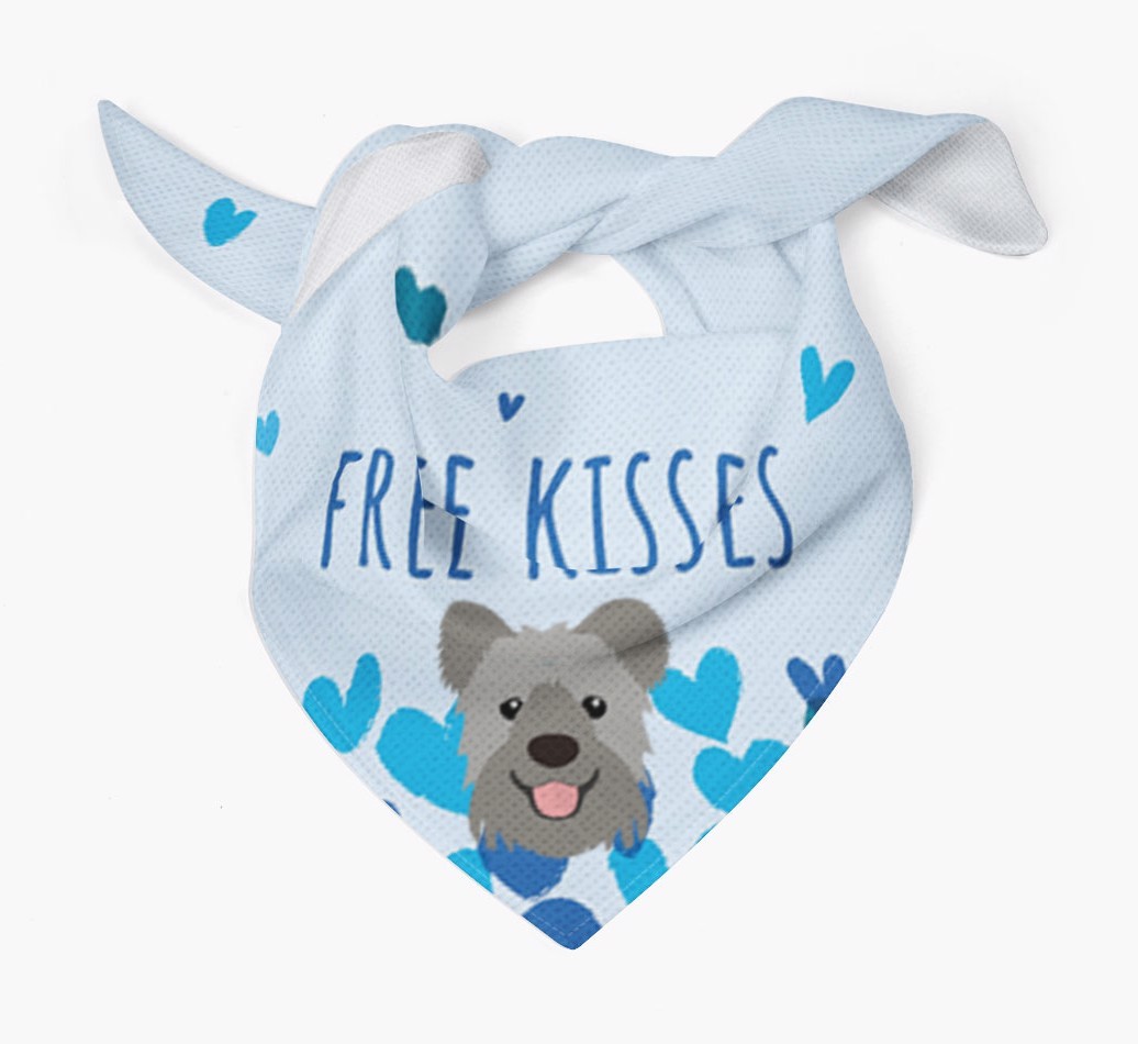 Free Kisses : Personalized {breedFullName} Bandana