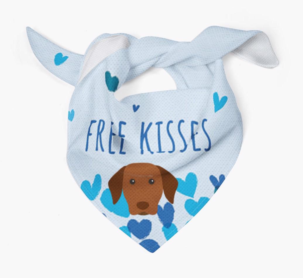 Free Kisses : Personalised {breedFullName} Bandana