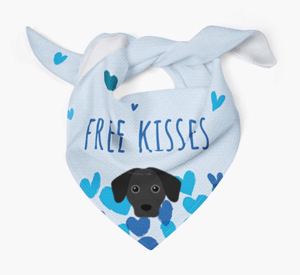 Free Kisses : Personalized {breedFullName} Bandana