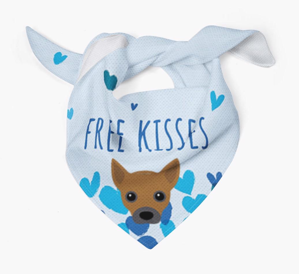 Free Kisses : Personalized {breedFullName} Bandana