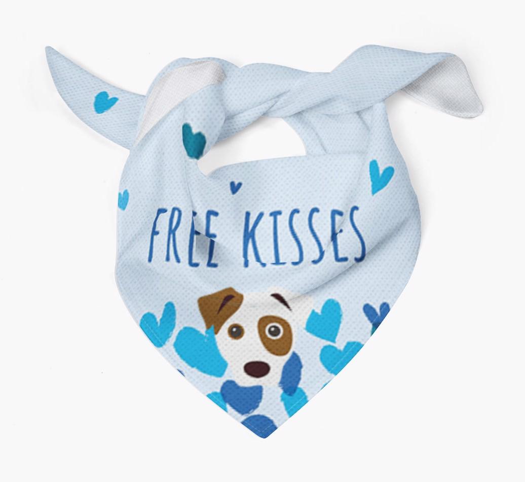 Free Kisses : Personalized {breedFullName} Bandana