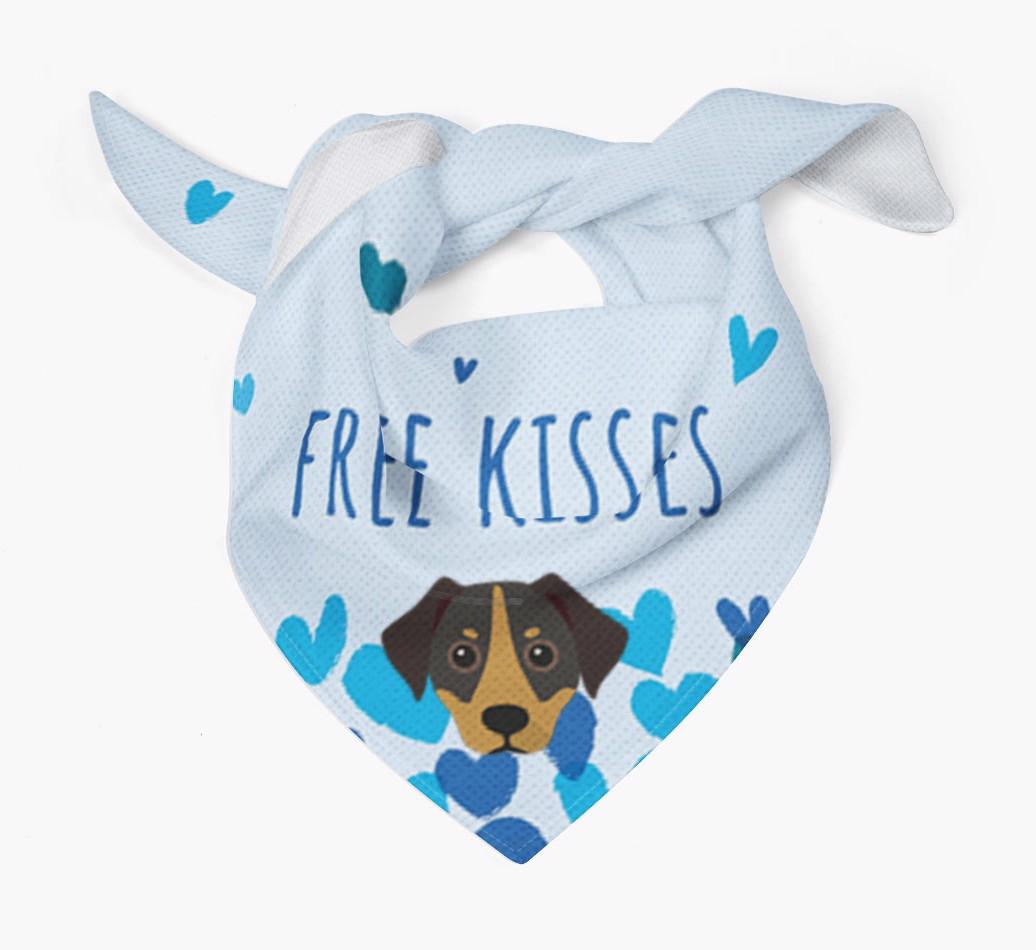 Free Kisses : Personalized {breedFullName} Bandana