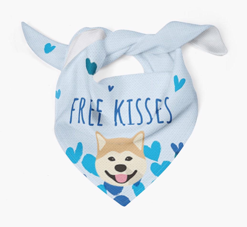 Free Kisses : Personalized {breedFullName} Bandana