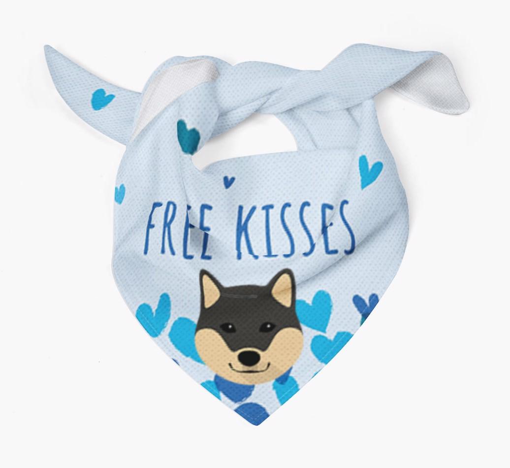 Free Kisses : Personalized {breedFullName} Bandana