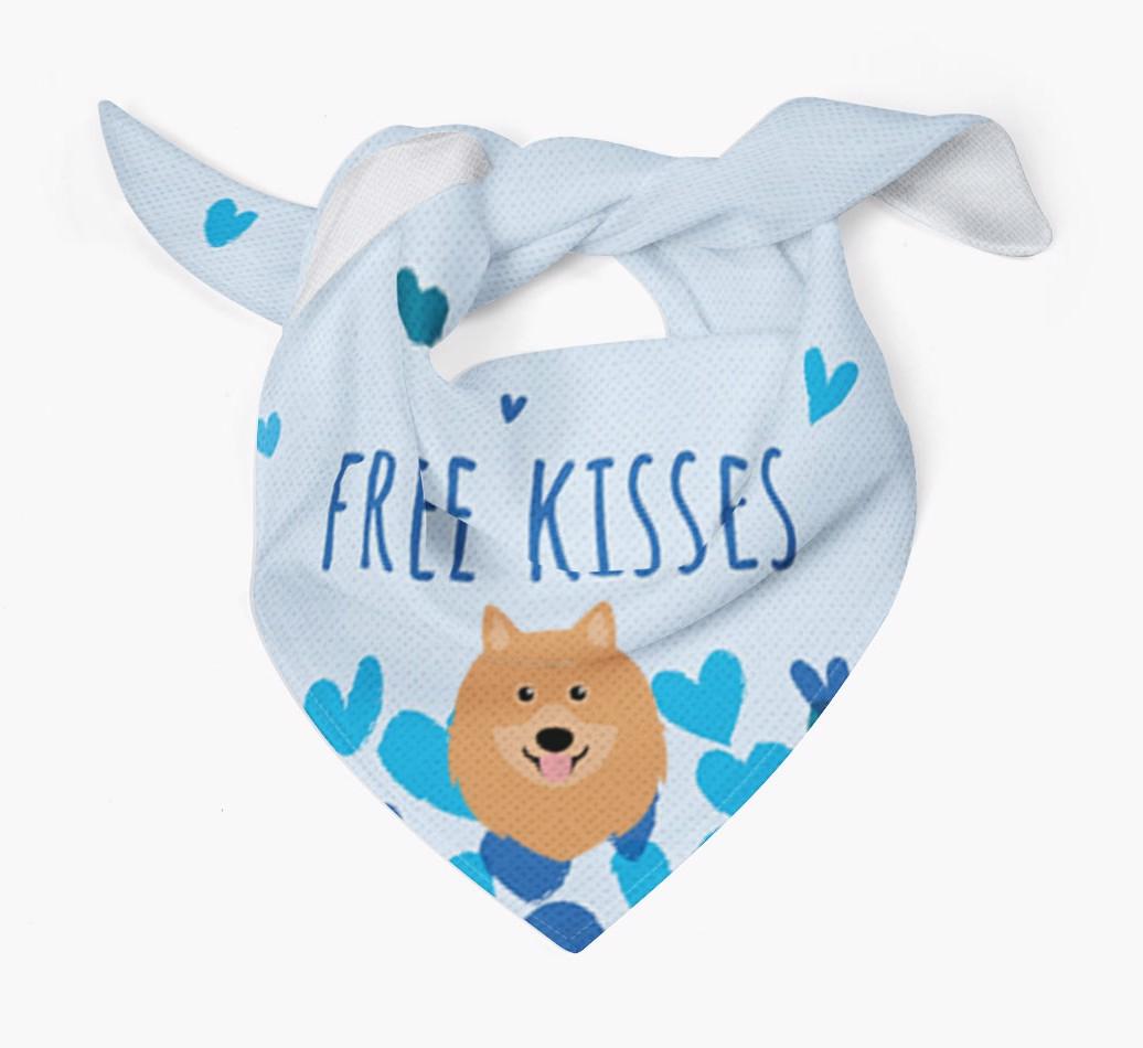 Free Kisses : Personalized {breedFullName} Bandana
