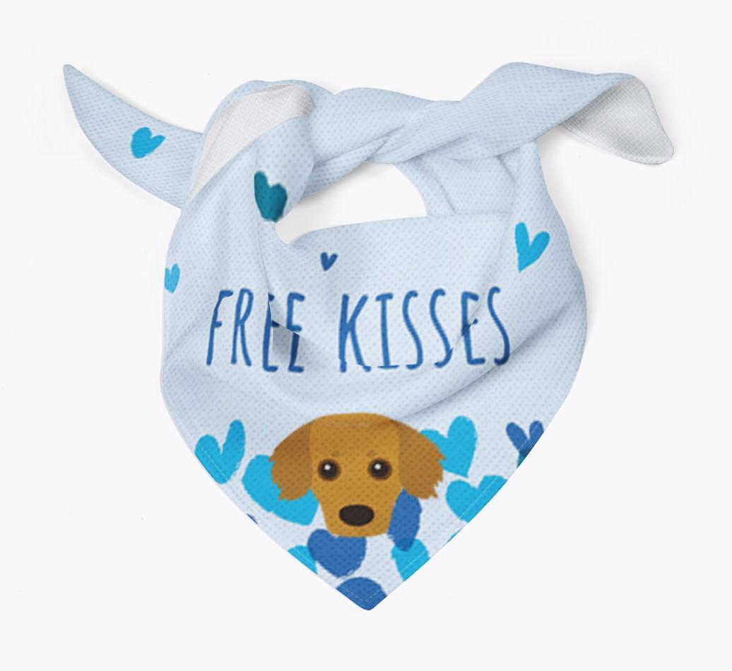 Free Kisses : Personalized {breedFullName} Bandana