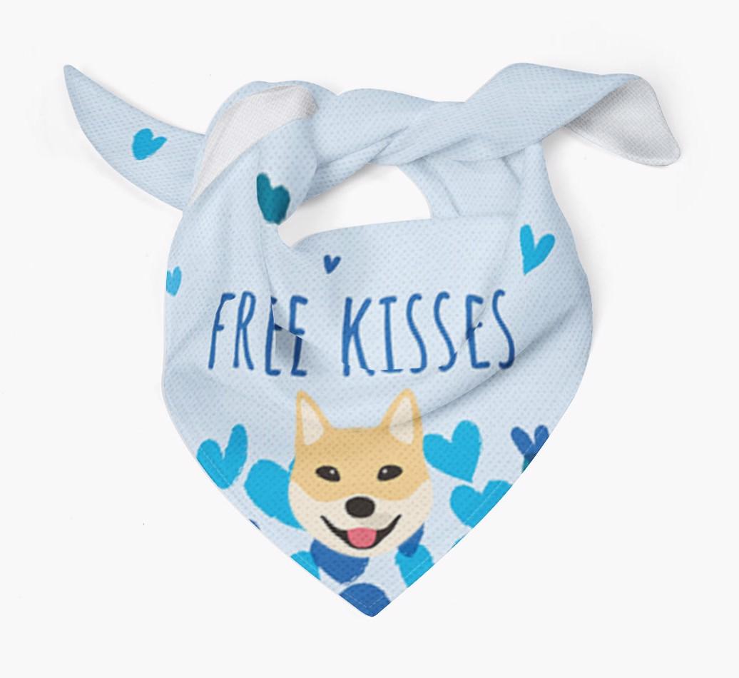 Free Kisses : Personalized {breedFullName} Bandana
