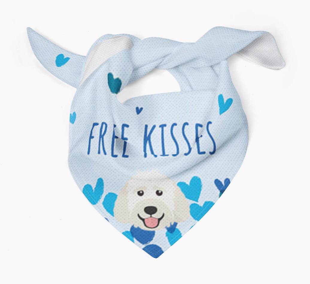 Free Kisses : Personalized {breedFullName} Bandana