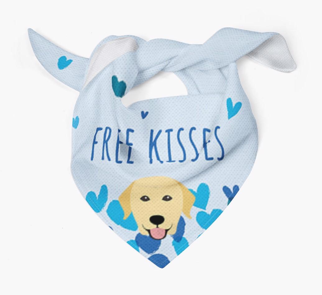 Free Kisses : Personalized {breedFullName} Bandana