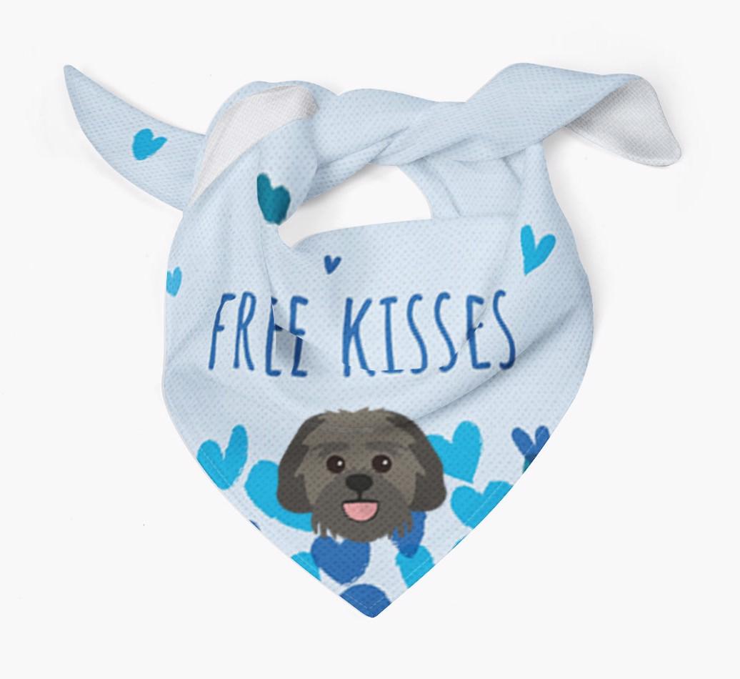 Free Kisses : Personalized {breedFullName} Bandana